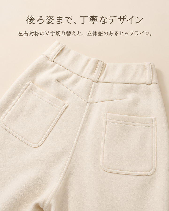 ウールストレートレッグスラックス