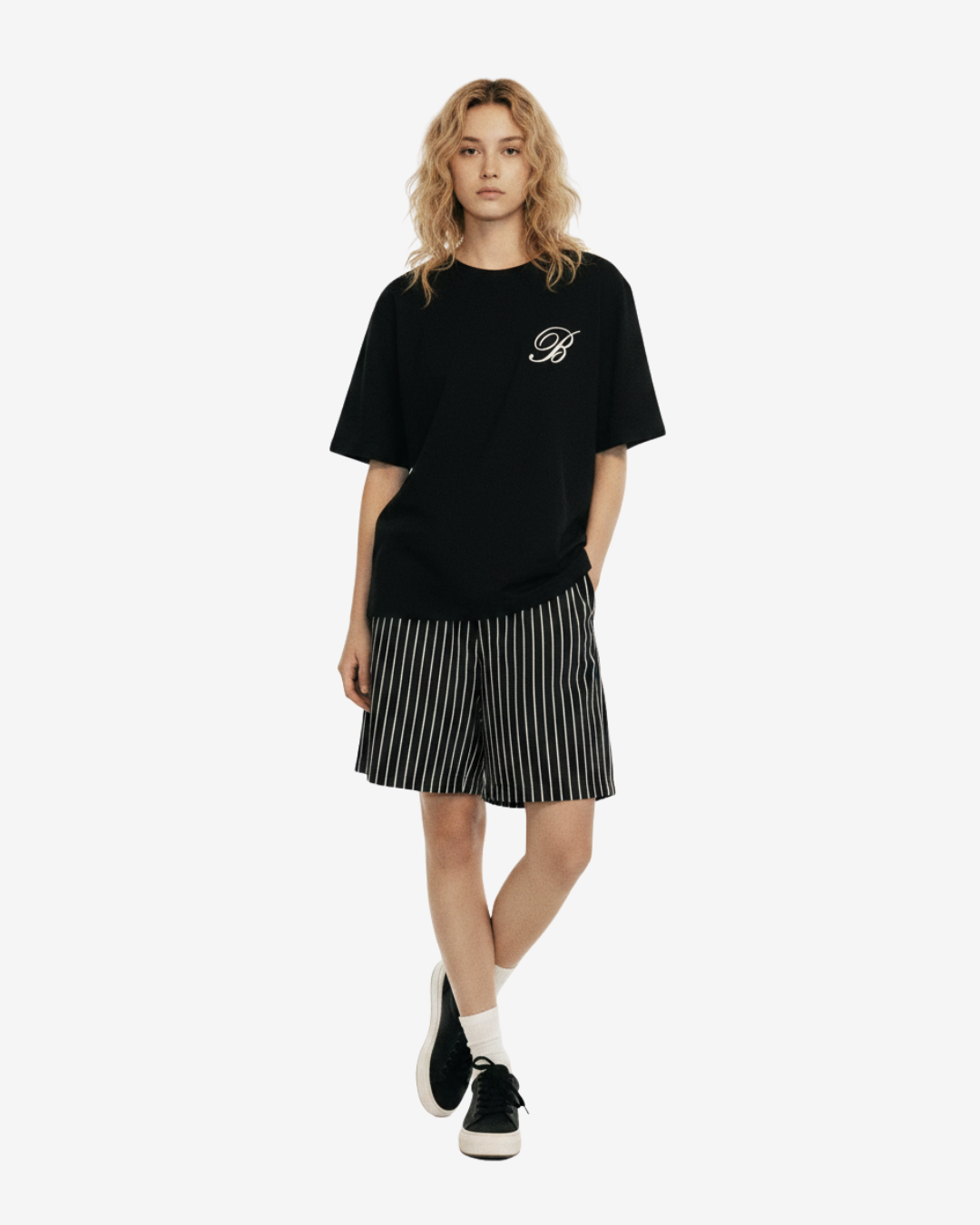 Badblood エンブロイダリーラウンドネックTシャツ