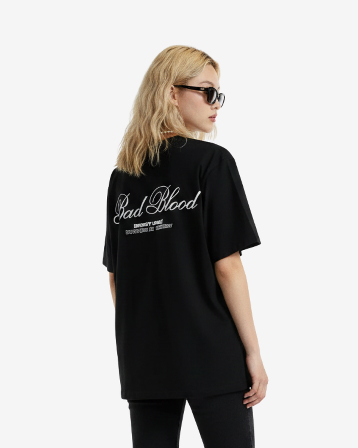 Badblood エンブロイダリーラウンドネックTシャツ