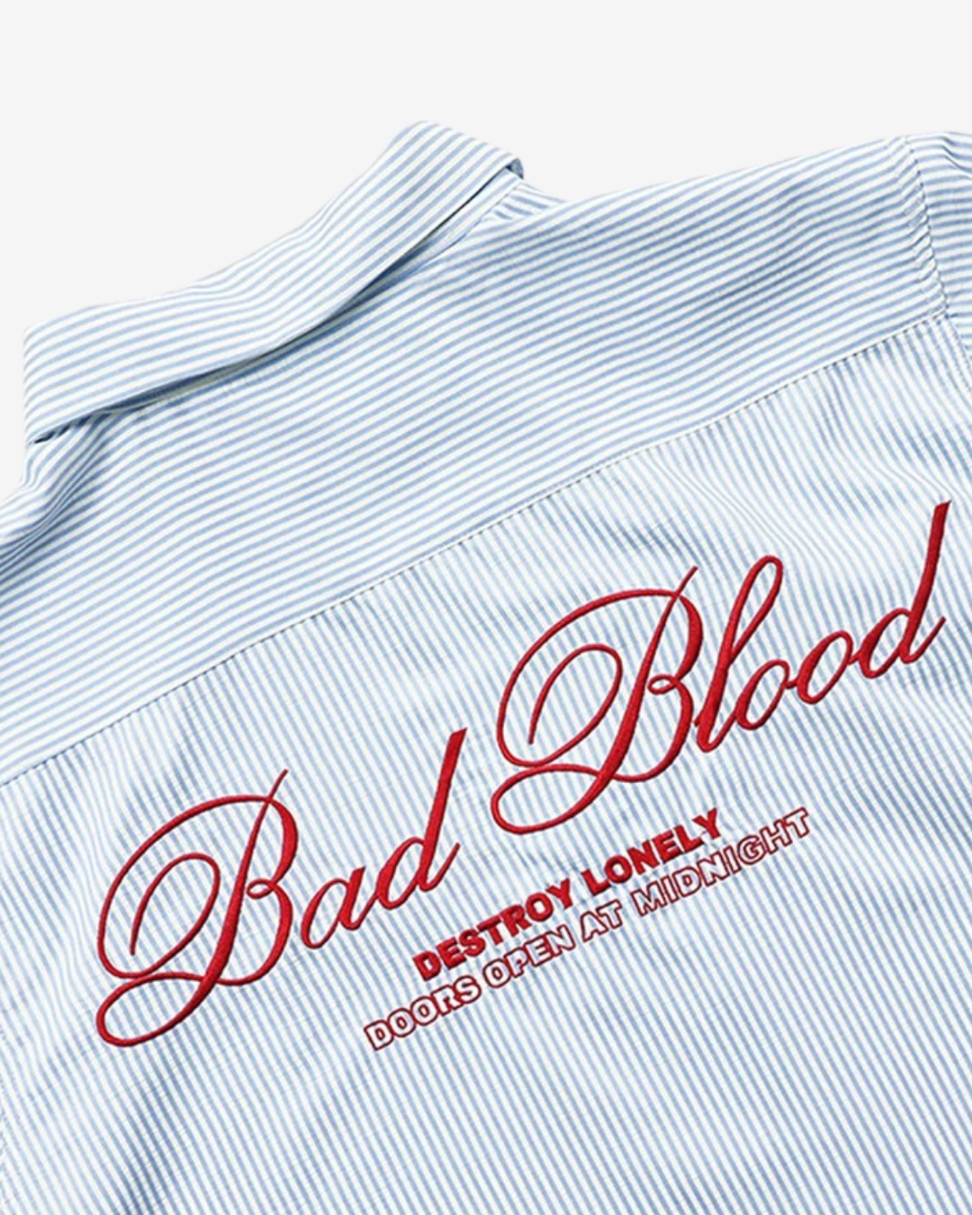 Badblood ショートスリーブストライプシャツ