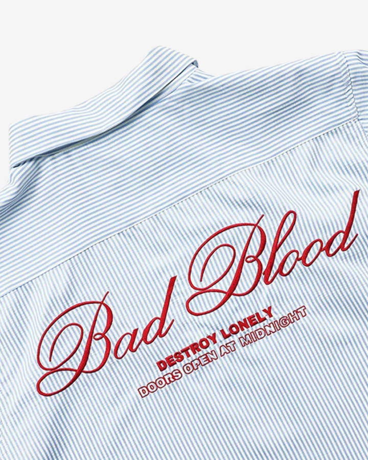Badblood ショートスリーブストライプシャツ