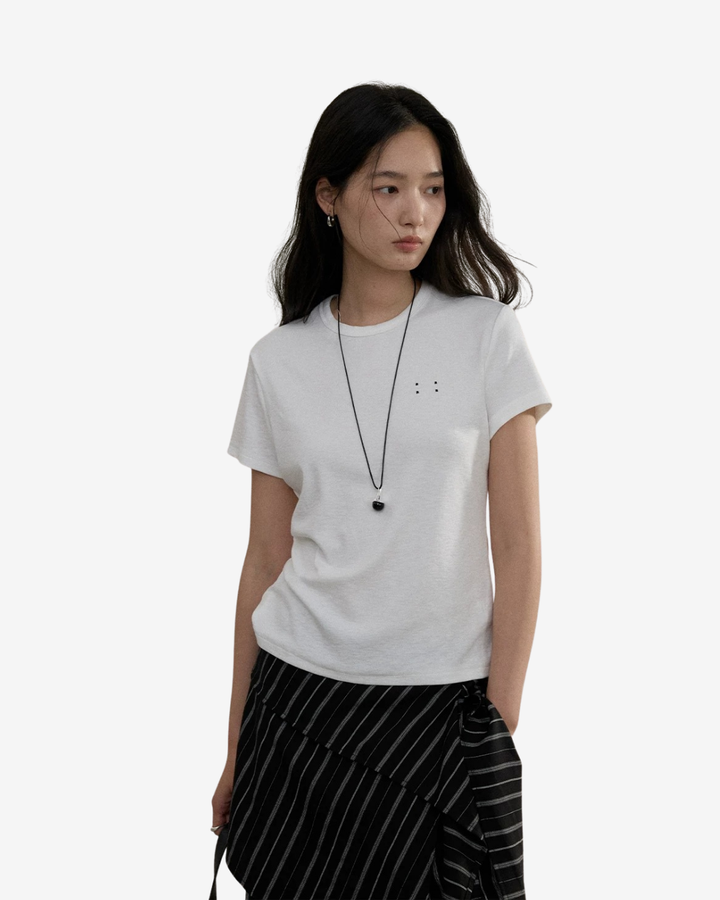 CLIPETTE エンブロイダリーTシャツ