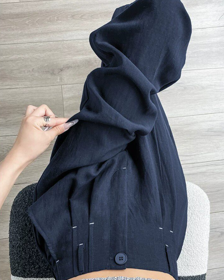 テンセルリネンハイウエストワイドパンツ
