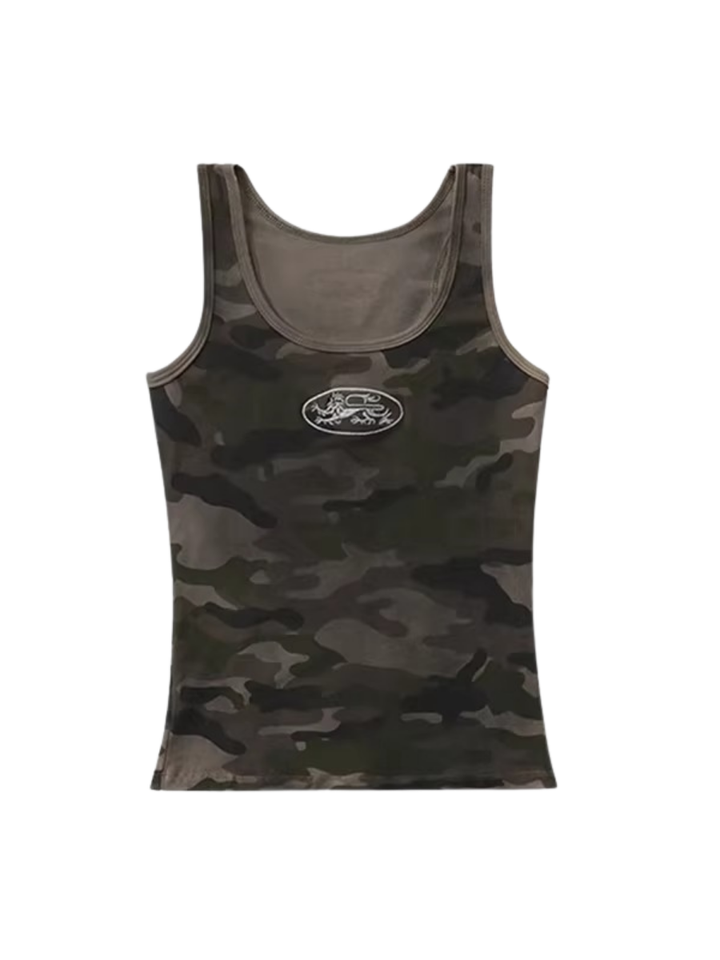 Badblood ミリタリーレオパードキャミソール_rara23