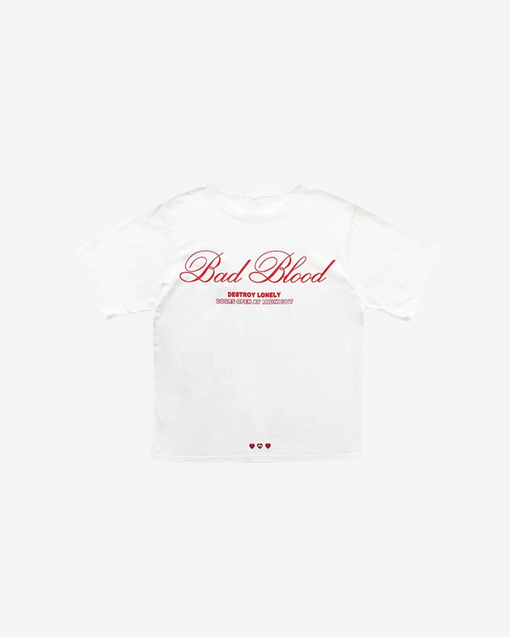 Badblood エンブロイダリーラウンドネックTシャツ