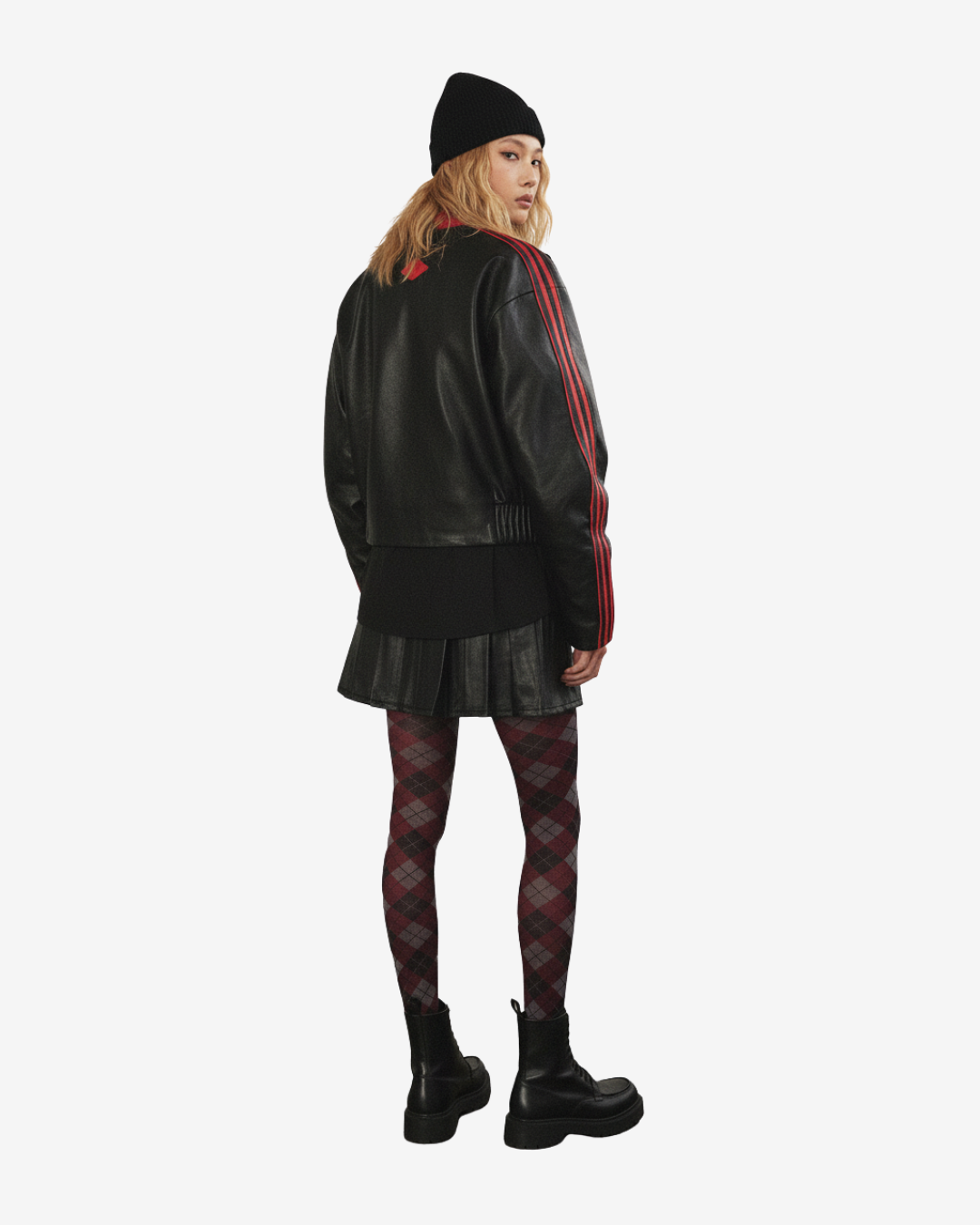 Badblood シンセティックレザースカート