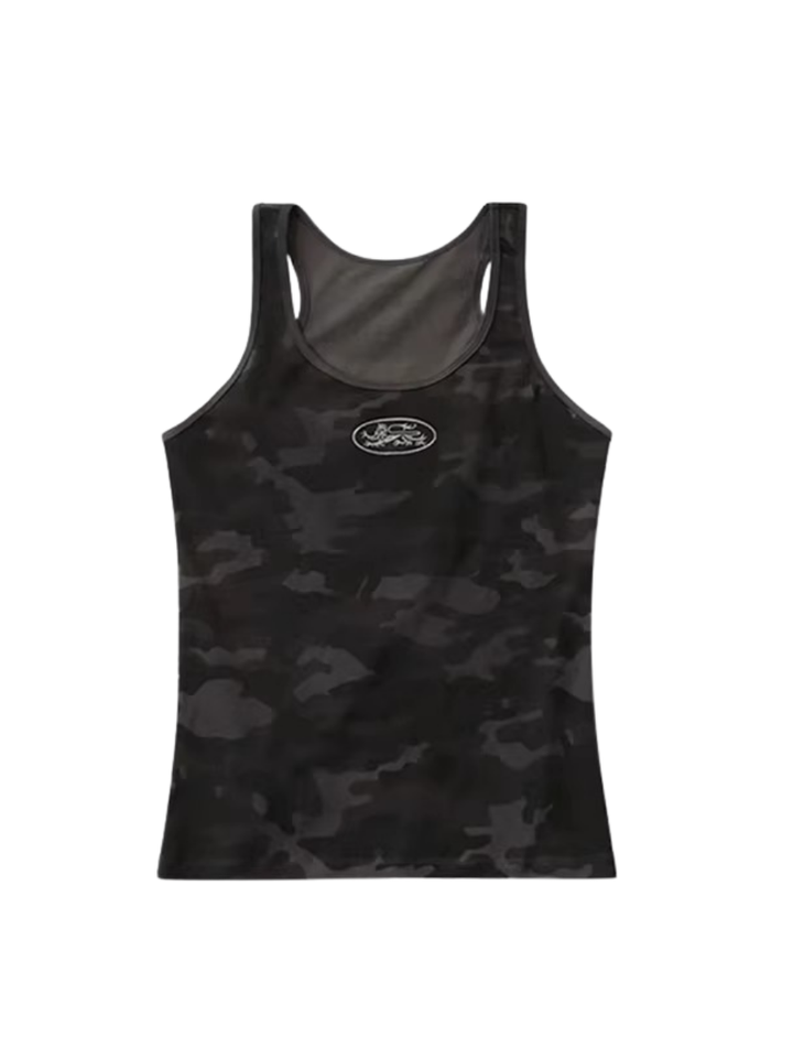 Badblood ミリタリーレオパードキャミソール_rara23