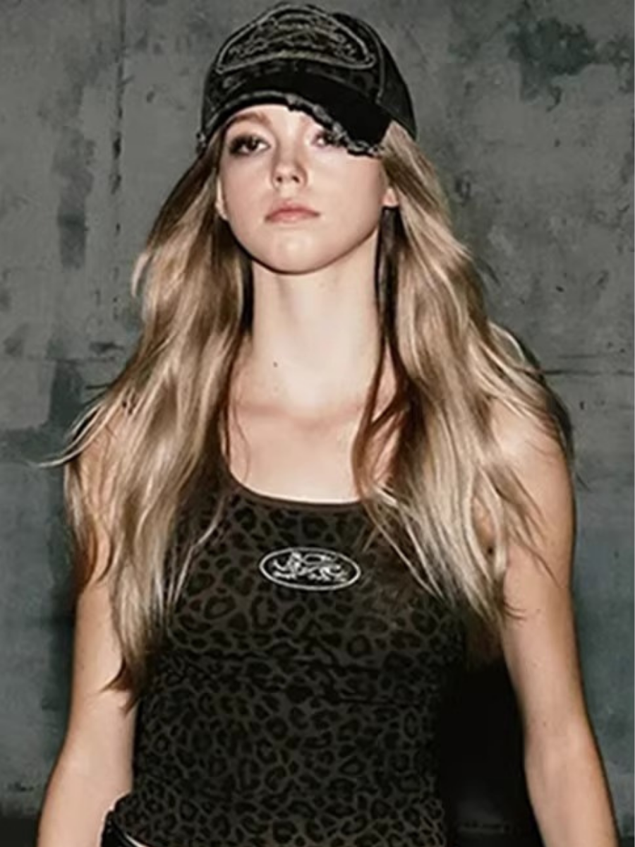 Badblood ミリタリーレオパードキャミソール_rara23