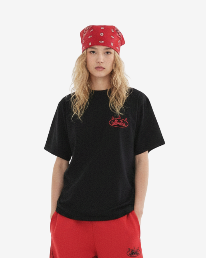Badblood グラフィックオーバーサイズTシャツ