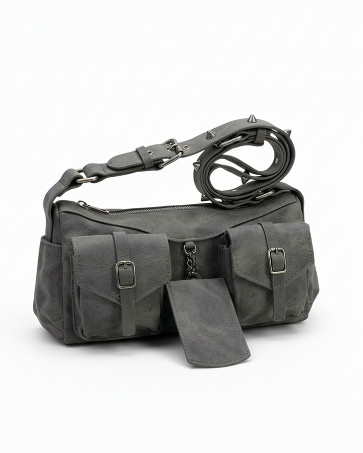 ウォッシュド キャンバス ベルトポケットバッグ_rara34