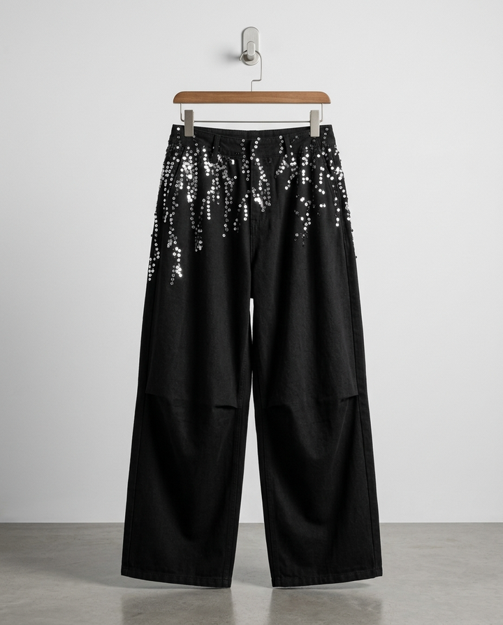 スパンコールパンツ_rara43