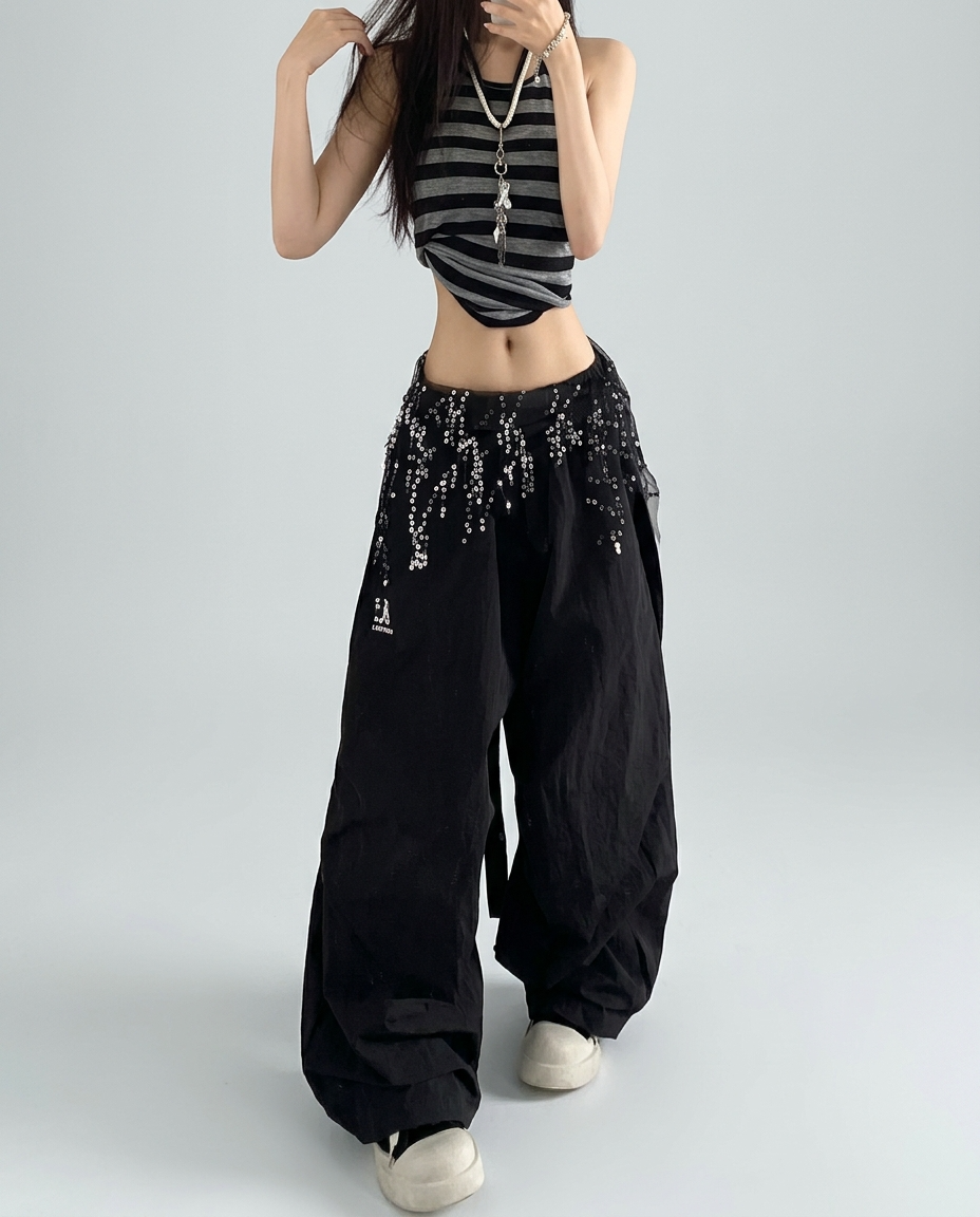 スパンコールパンツ_rara43