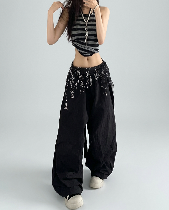 スパンコールパンツ_rara43