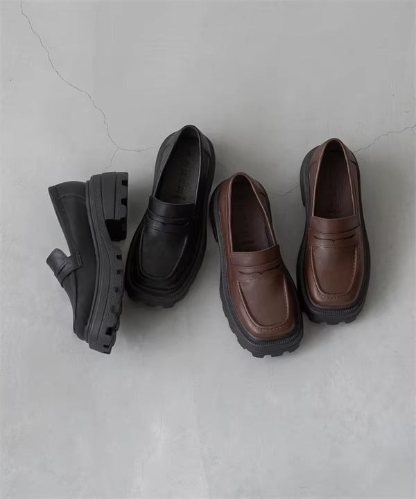 スクエアトゥローファー_rara31