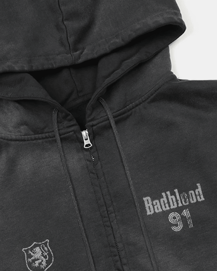 Badblood ウォッシュルーズフィットパーカー - zirara