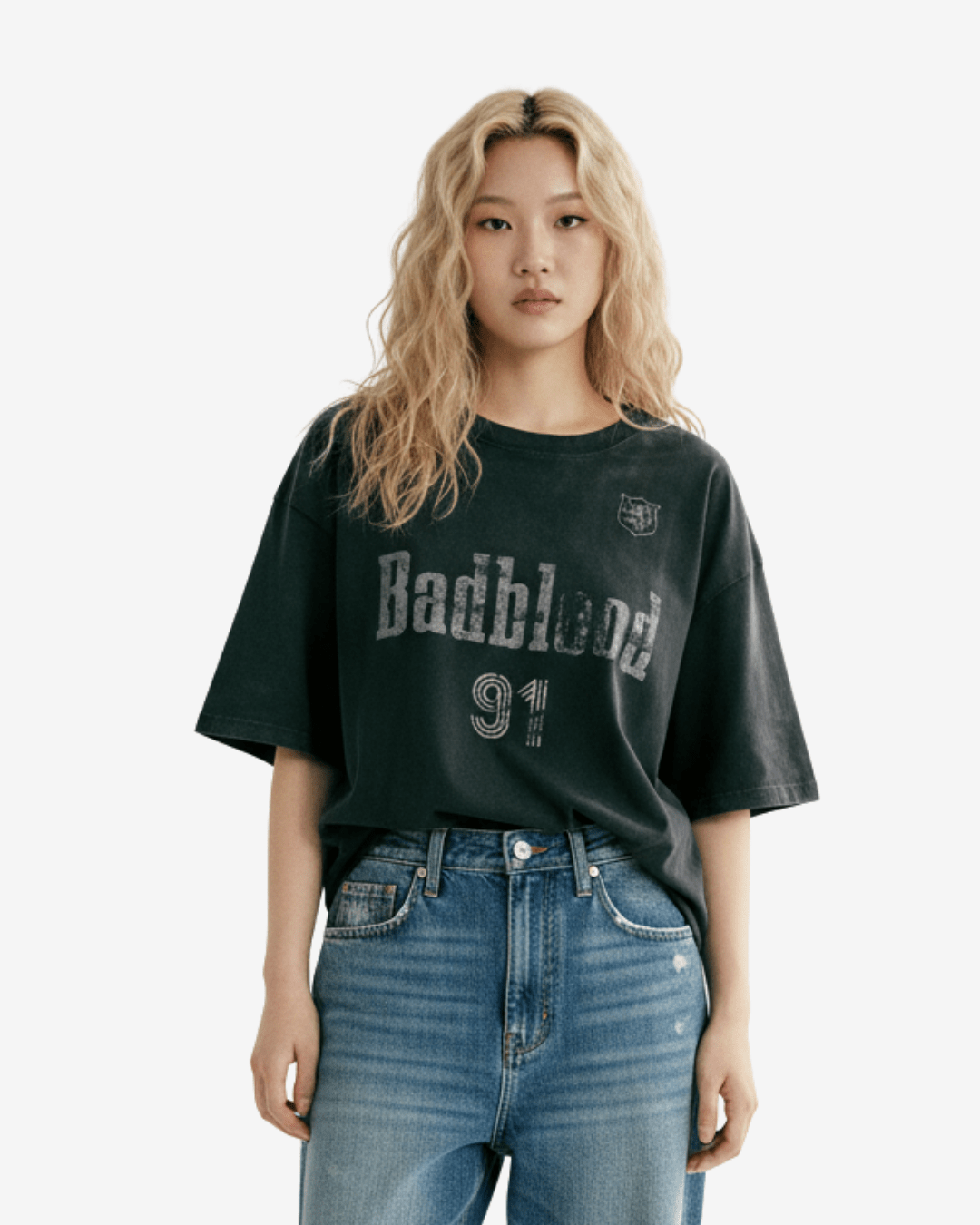 Badblood ナンバリングウォッシュTシャツ - zirara