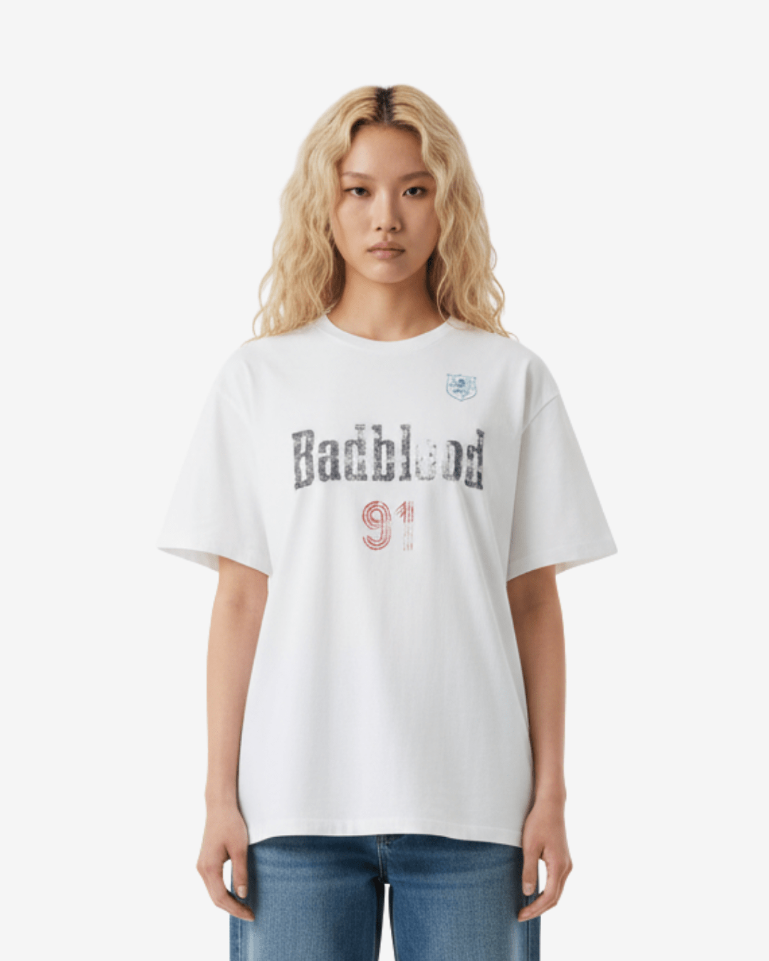 Badblood ナンバリングウォッシュTシャツ - zirara