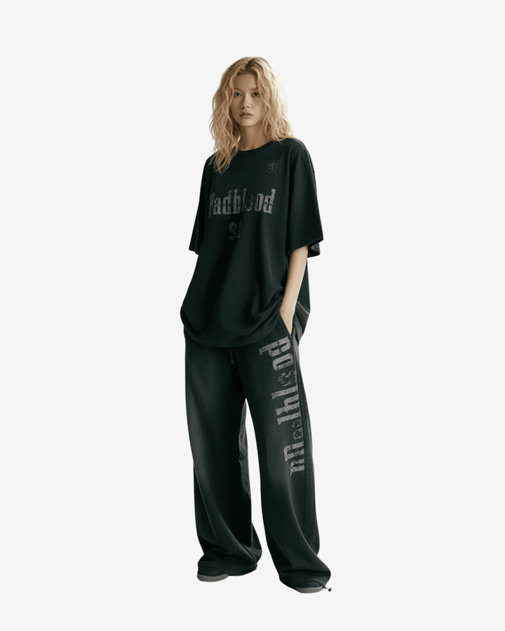 Badblood ナンバリングウォッシュTシャツ - zirara