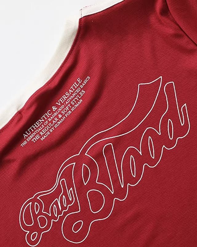 Badblood クロップド リンガーTシャツ - zirara