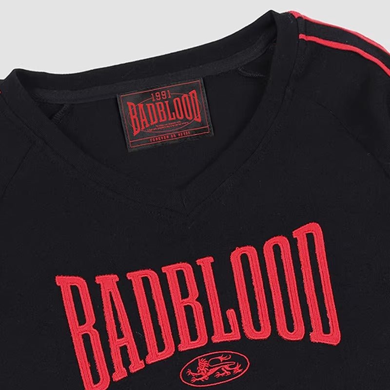 Badblood アメリカンレトロサイドラインロングTシャツ_rara49 - zirara