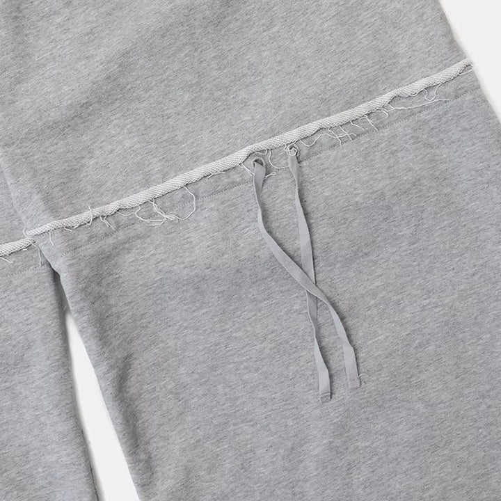 Badblood ダメージ ワイドスウェットパンツ_rara33