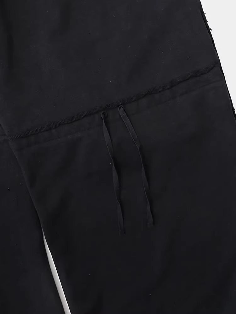 Badblood ダメージ ワイドスウェットパンツ_rara33