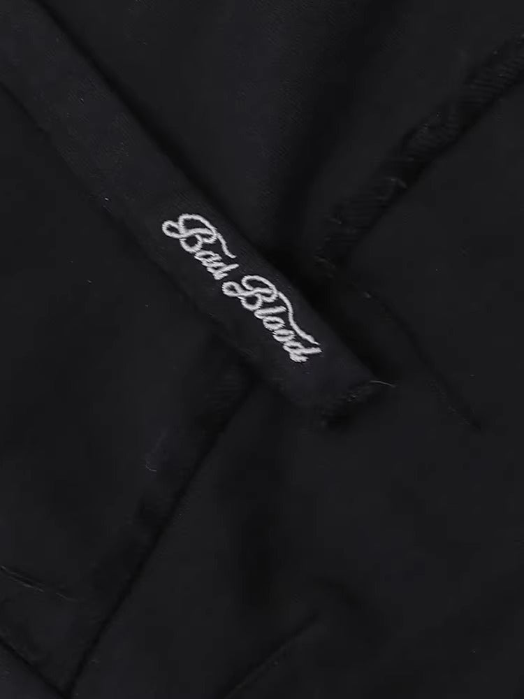 Badblood ダメージ ワイドスウェットパンツ_rara33