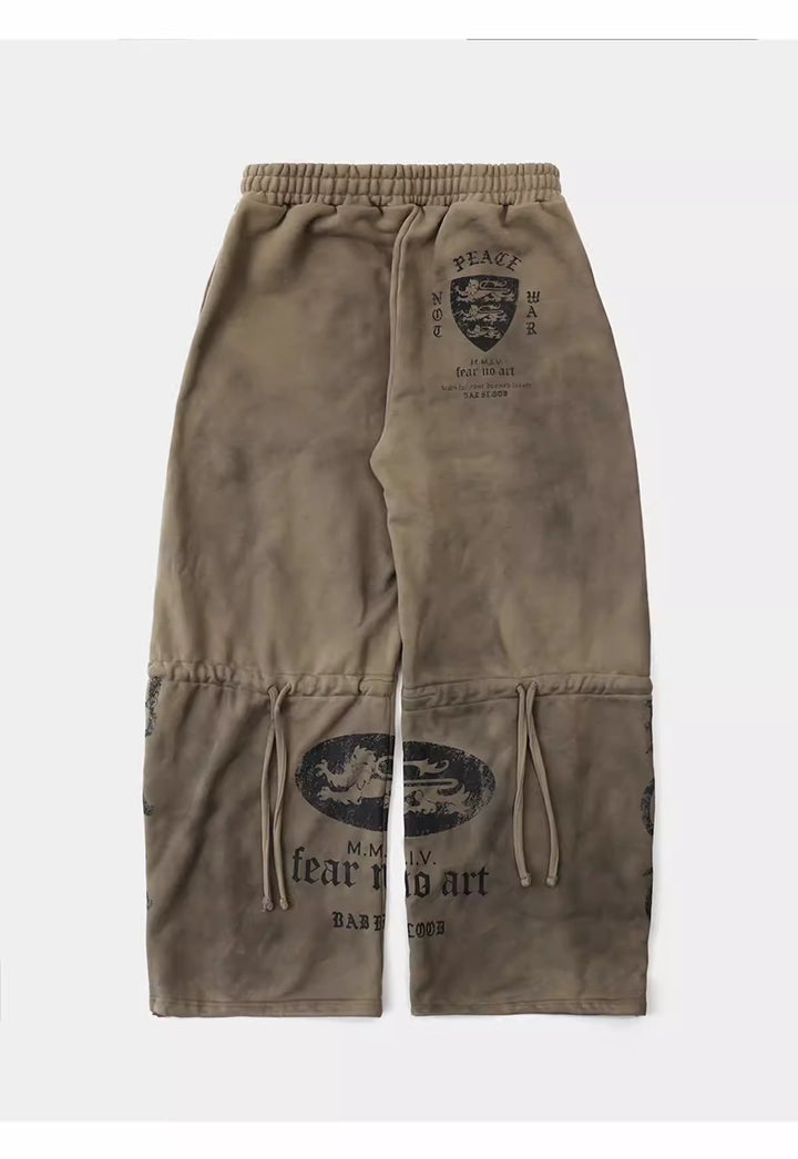 Badblood ゴシッククロスウォッシュドスウェットパンツ_rara27