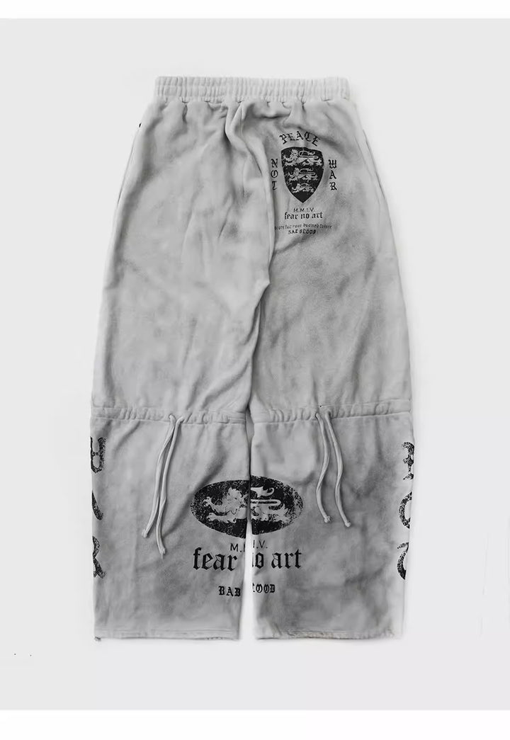 Badblood ゴシッククロスウォッシュドスウェットパンツ_rara27
