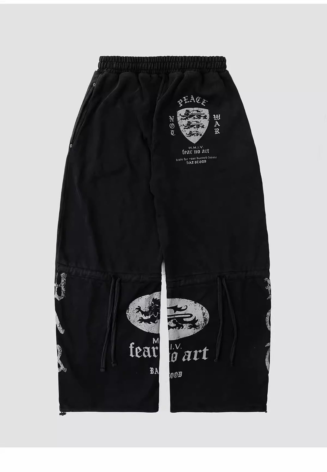 Badblood ゴシッククロスウォッシュドスウェットパンツ_rara27