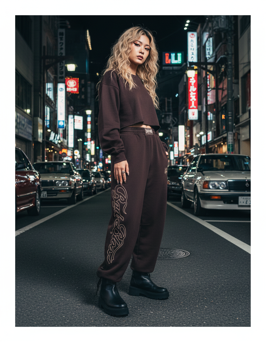 Badblood アメリカンレトロスポーツルーズパンツ_rara14