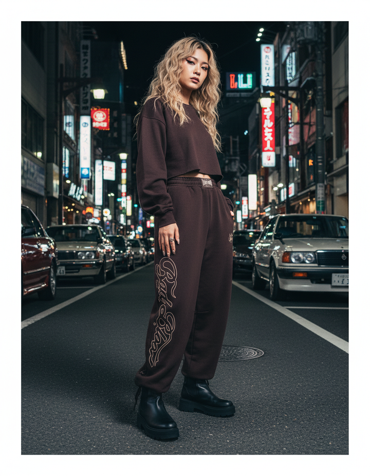 Badblood アメリカンレトロスポーツルーズパンツ_rara14