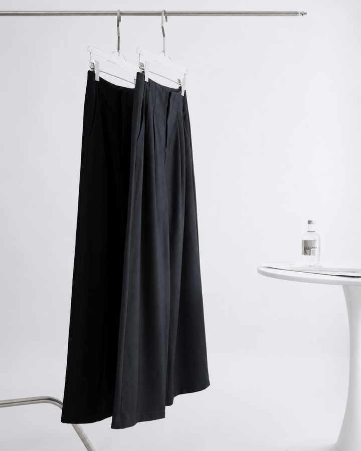 ハイウエストストレートレッグパンツ - zirara