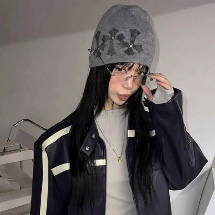 パンクダークニット帽_rara47 - zirara